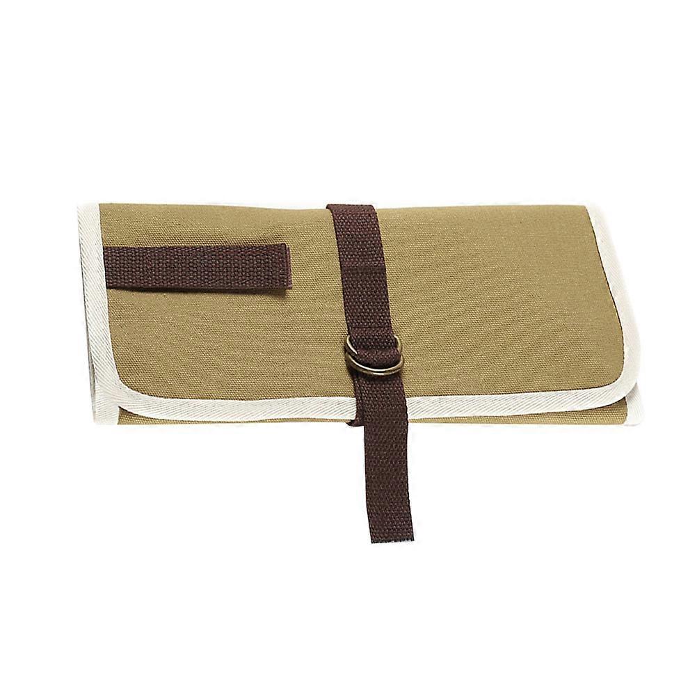 Cutlery Storage Organizer Bag Designed For Camping And Barbecue Tools In Rectangular Canvas Style Size 15.2x12x0.8in 2Pcs