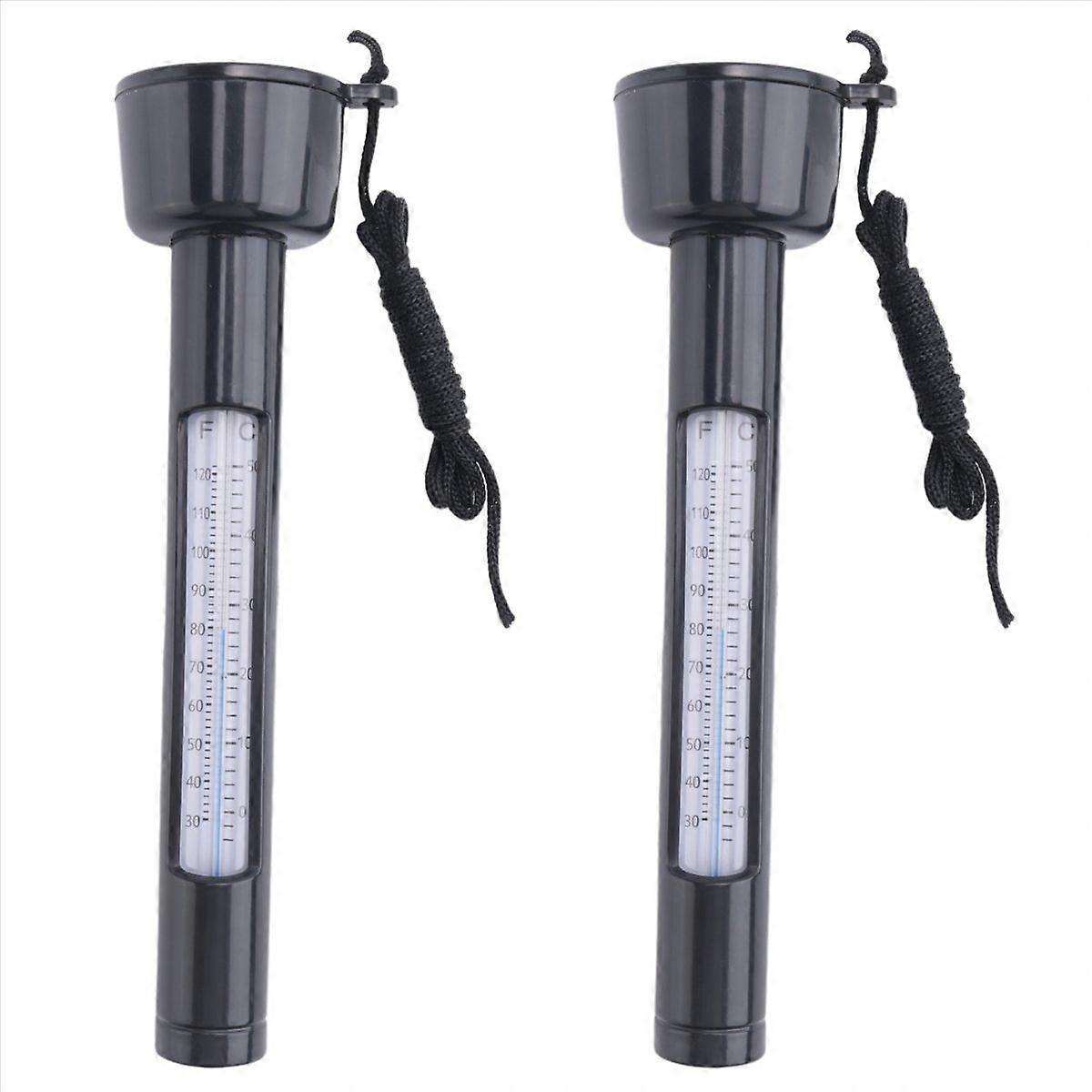 2X Pool Thermometer Outdoor Swimming Pool Water Thermometer Floating Pool Thermometer for Swimming P