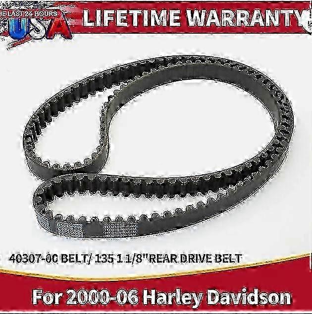 135 Tooth 1-1/8" Rear Drive Belt 40307-00 for Harley Flst Fatboy Deluxe & Fxst