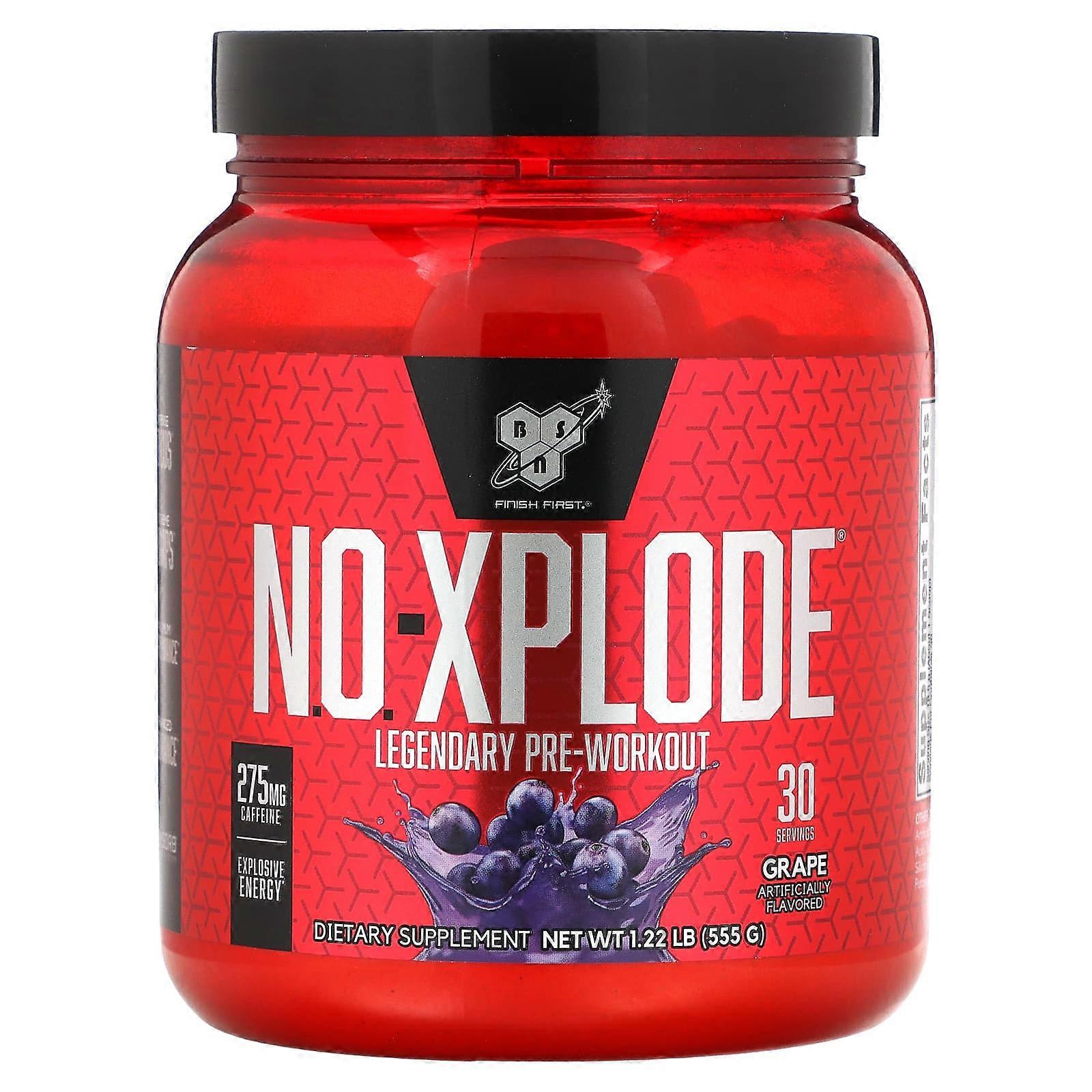 N.O.-Xplode, Legendary Pre-Workout, Grape, 1.22 lbs (555 g)