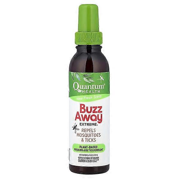 Quantum Health, Buzz Away ExtremeÃÂÃÂÃÂÃÂ®, Repels Mosquitos & Ticks, Fresh, 4 fl oz (118 ml)