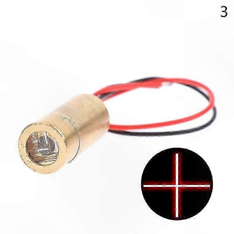 9mm 650nm Red Laser Diode Module 3V 50mW Copper Cross Line Generator Tool