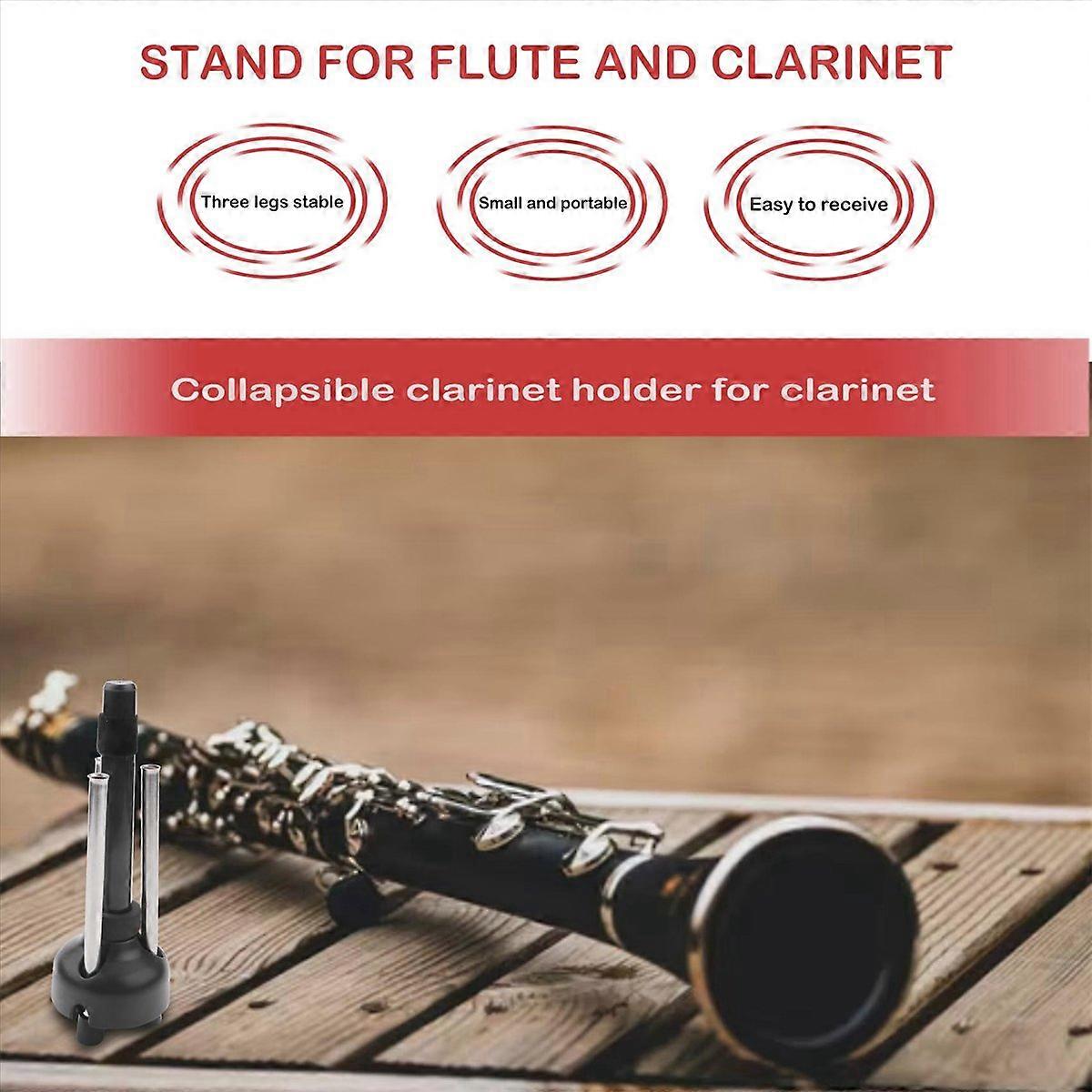 Wind Instrument Tripod Detachable Clarinet Stand Flute Holder