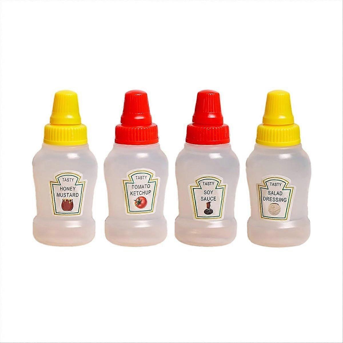 Mini bottiglie di ketchup per accessori Bento Box, mini bottiglie di condimento