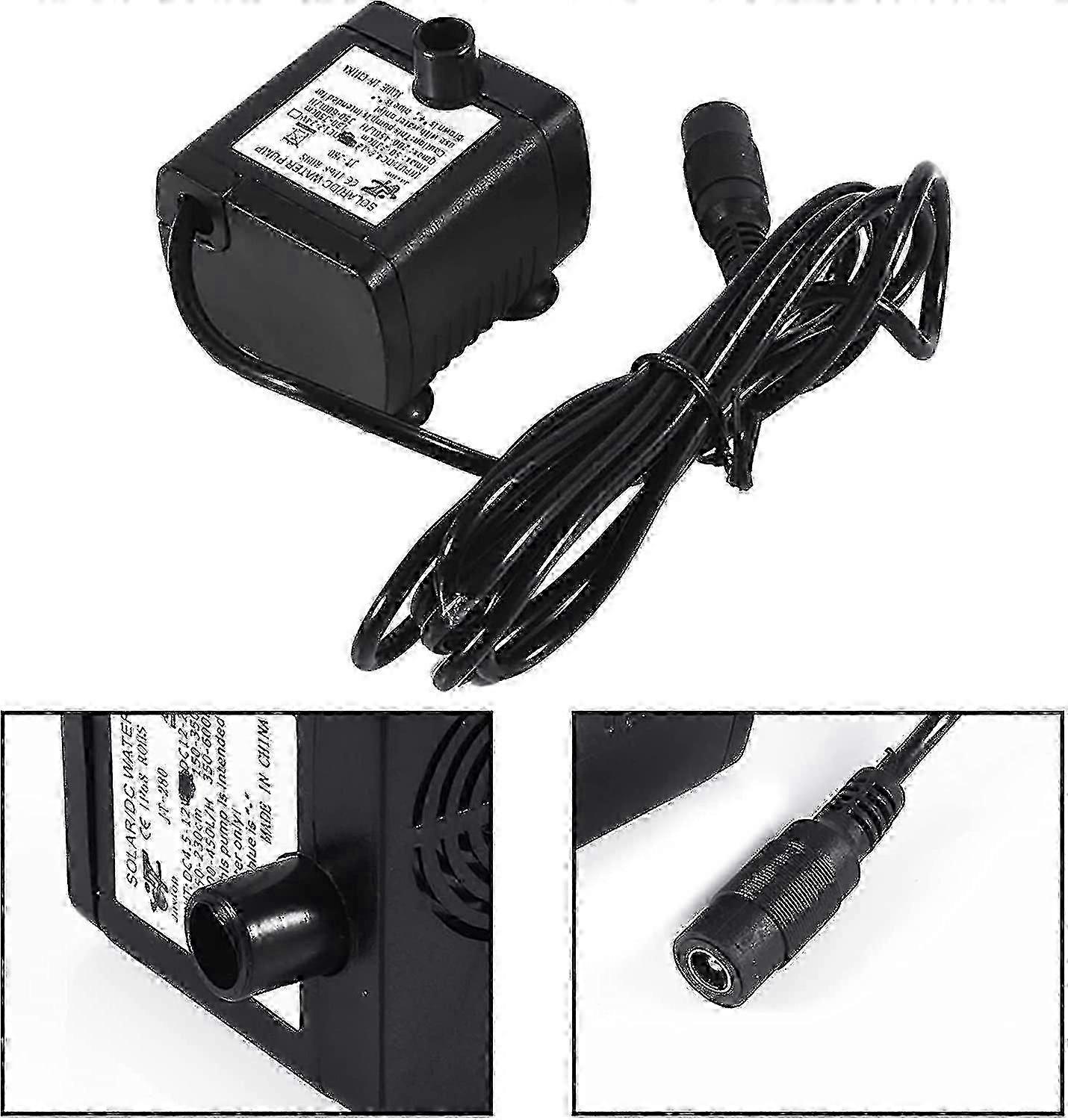 Solar water pump for bird bath with energy saving