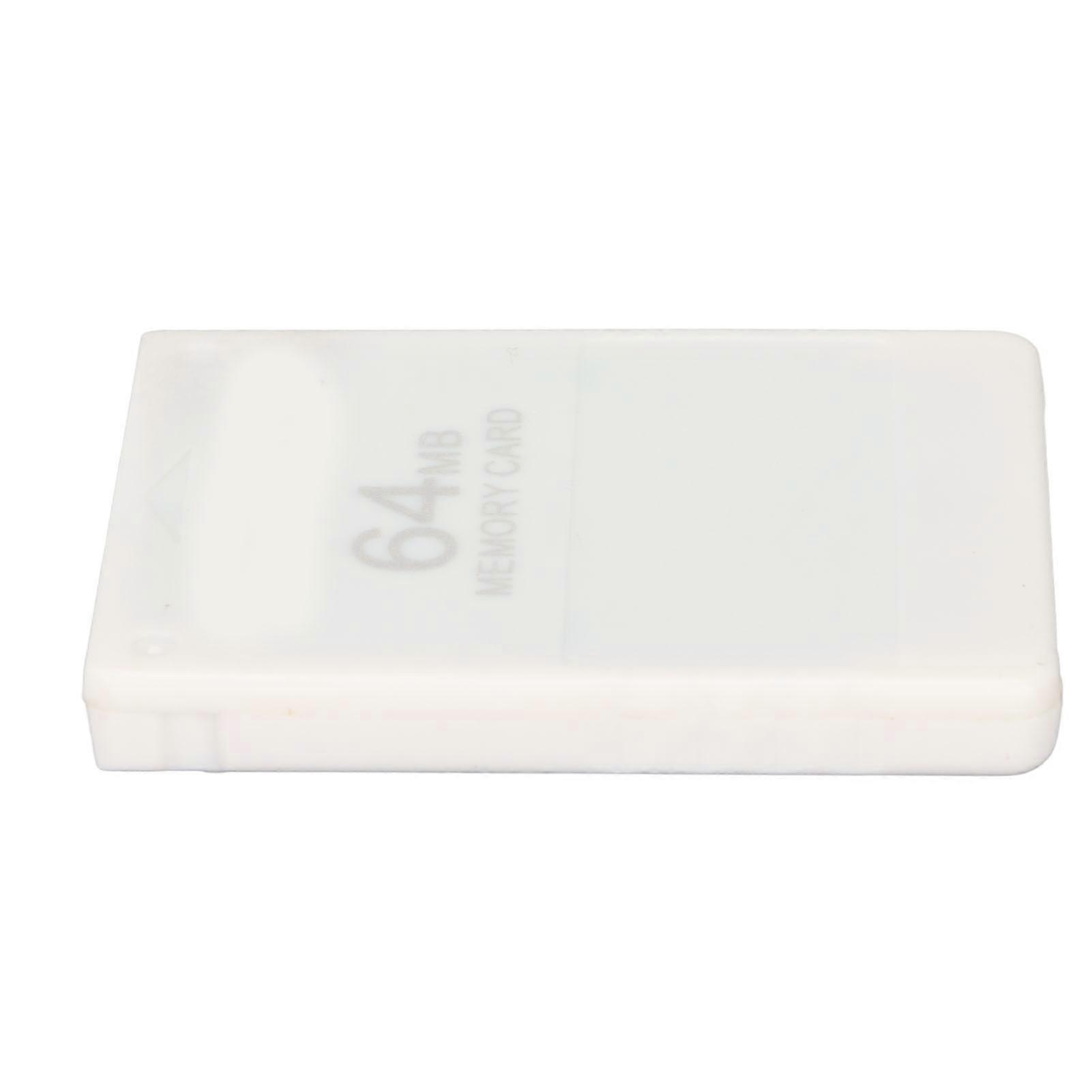 For PS2 Memory Card High Speed 64MB Memory Card Games Accessories Supports FMCB1.966 VersionWhite 