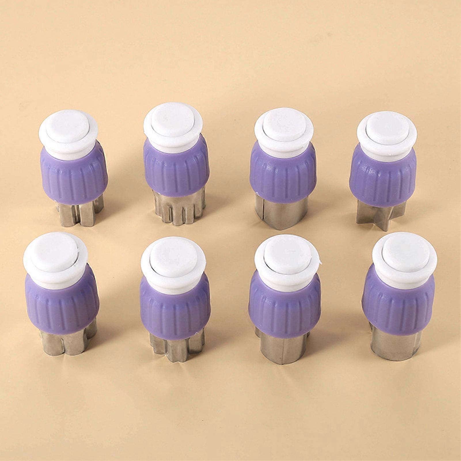 8pcs Vegetable Cutter Shapes Set Professional Efficient DIY Cute Pattern Stainless Steel Fruit Cookie Cutters Set for Kitchen 