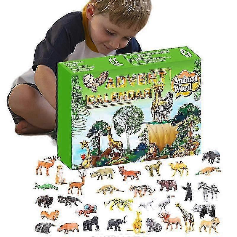 24 ημέρες Χριστούγεννα Advent Calendar Kit Animal Advent Calendar Δώρο Diy Set Χριστουγεννιάτικη διακόσμηση για τα παιδιά Νήπια