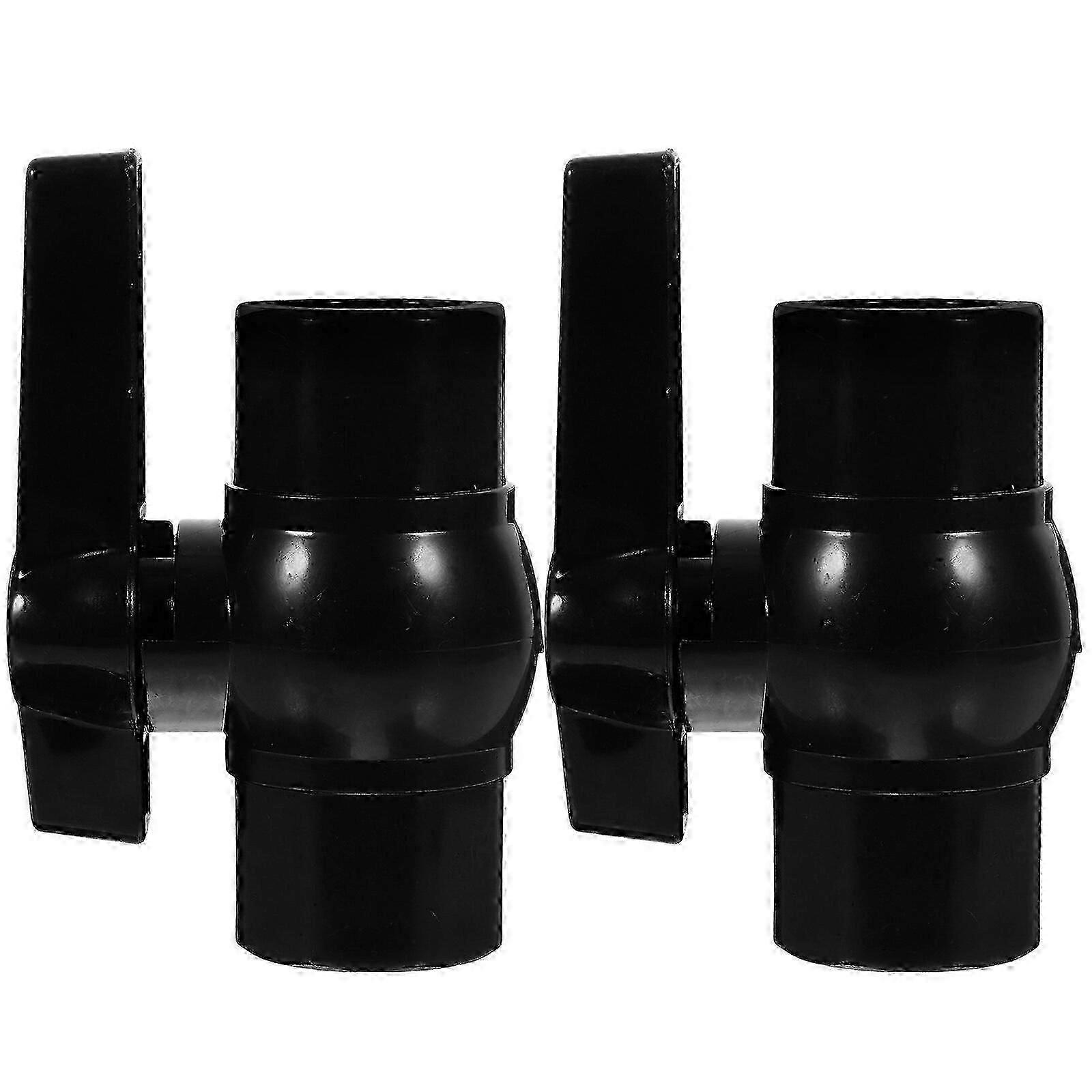 2pcs Ball Valve 2-way Irrigation Pipe Fitting System Valve Quick Connect Pipe Fitting