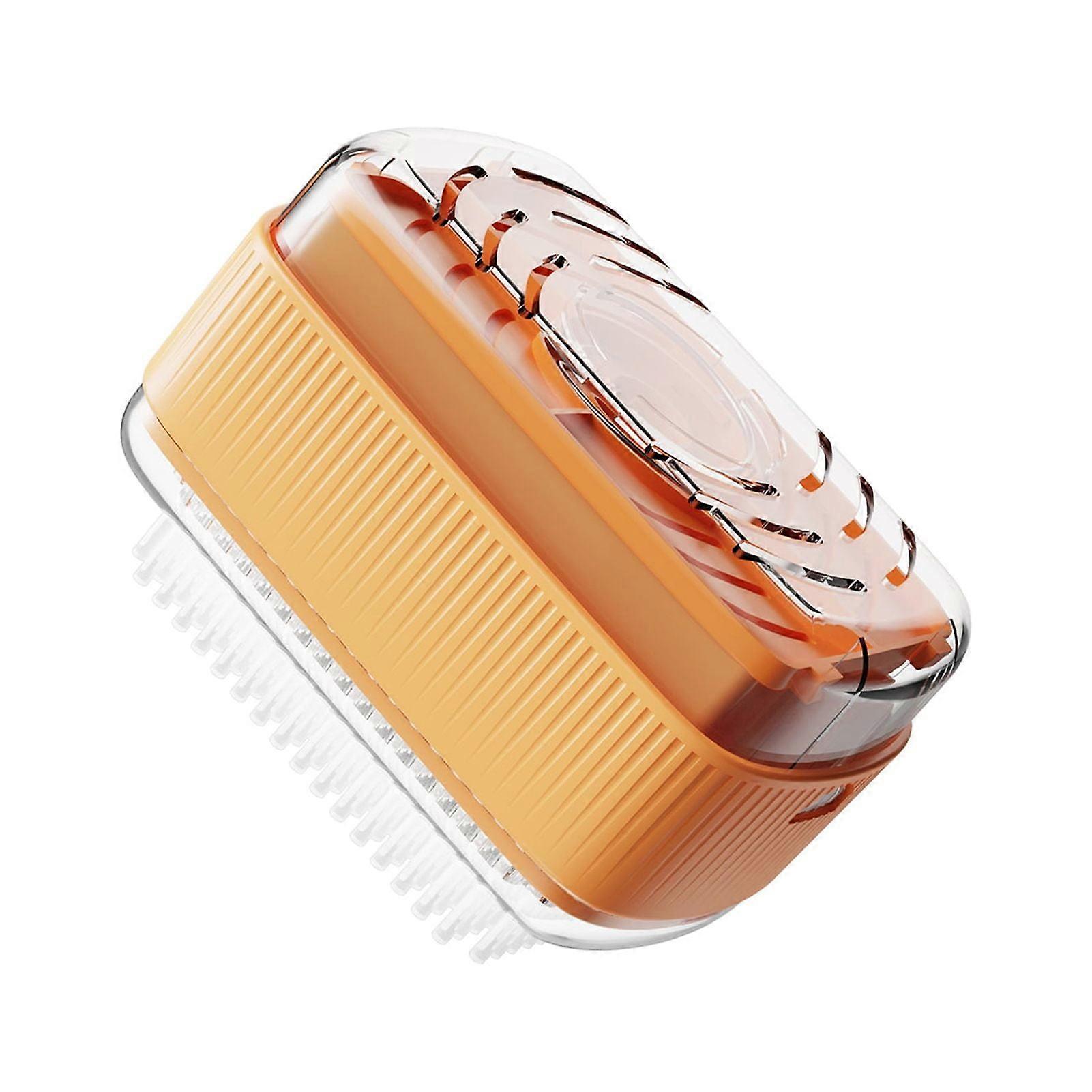 Foaming Soap Box with Brush Drain Holes Spring Design Non-slip Detachable 2 in 1 Plastic Soft Roller Soap Holder Laundry Tools