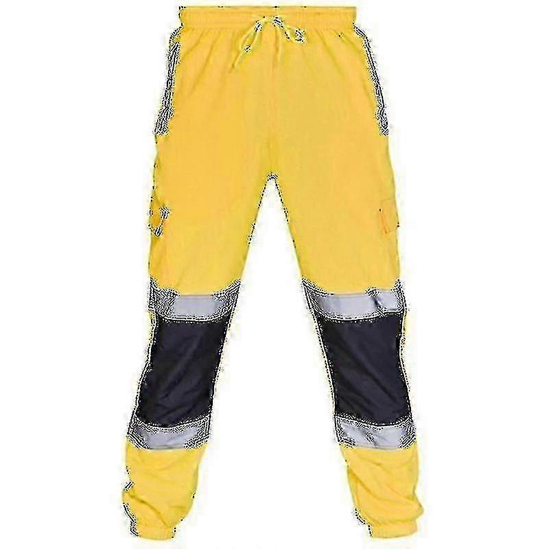 Safety work sweatpants for adults - high visibility design