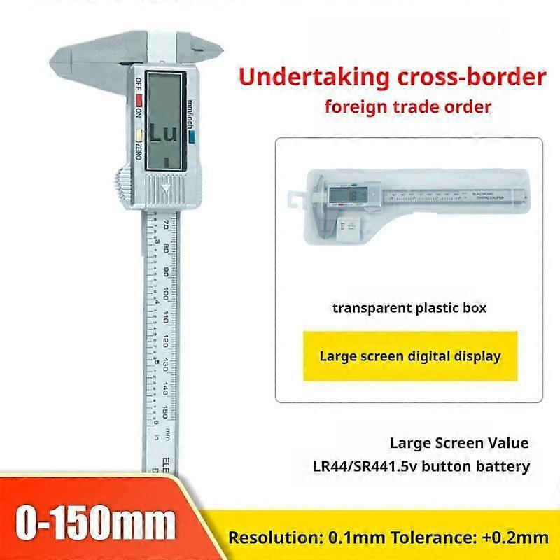 High Precision Digital Caliper Carbon Fiber Composite Lightweight for Jewelry Crafts and Precision Measurements