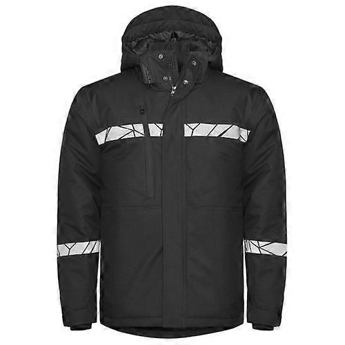 Projob Mens Progression High-Vis Padded Soft Shell Jacket