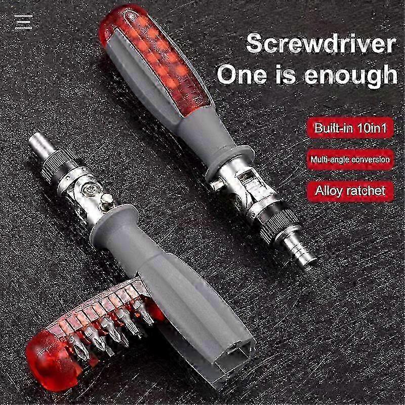 Ratchet Multi-function Screwdriver Set Multi Angle Cross Triangle Plum Shaped Screwdriver Household Appliance TOP