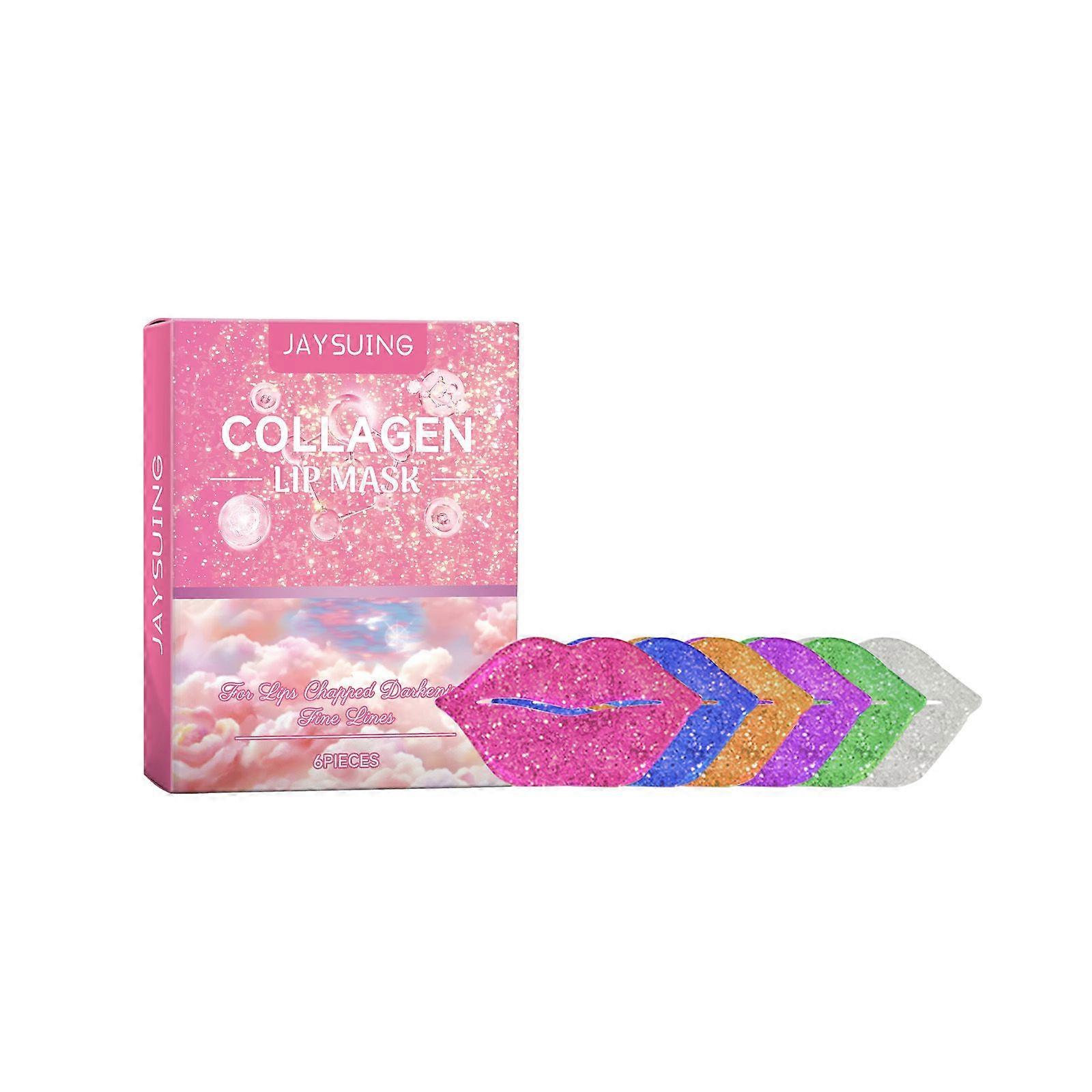Jaysuing Collagen Lip Mask Reduces Lip Lines, Hydrates And Moisturizes Lips, Removes Dead Skin And Is Not Greasy