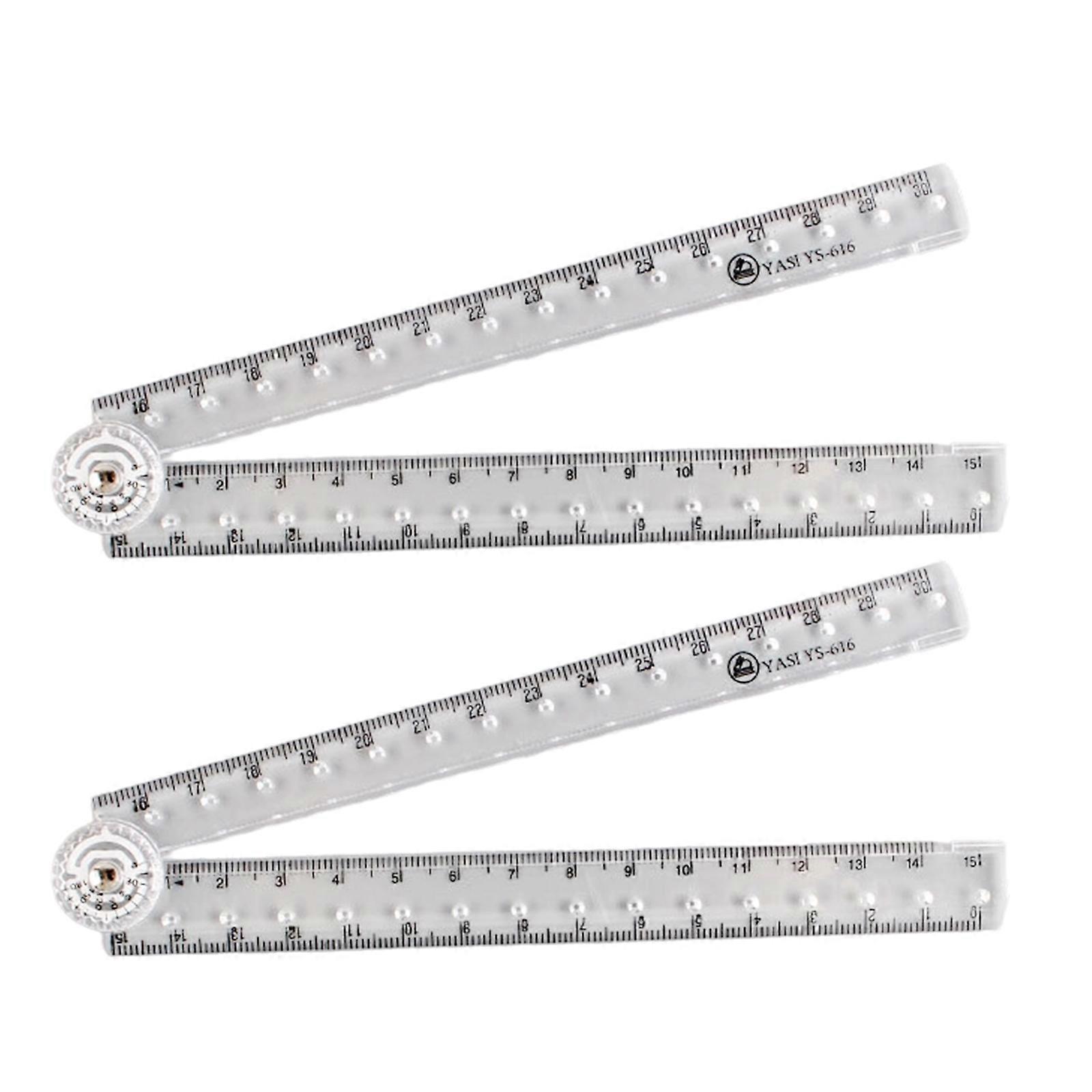 Dense Fold Able Clear Scale Perfect For Students Specialists Classroom Office Use Multicolor