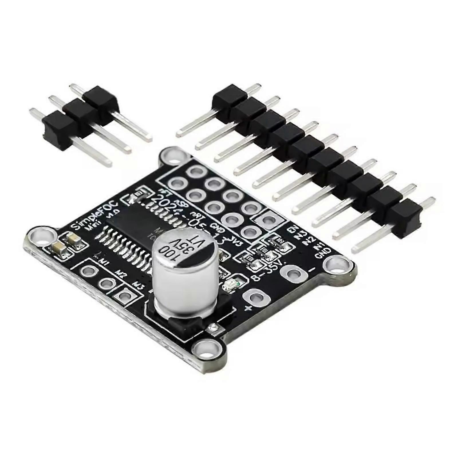 High Efficiency Brushless Motor Controller Driver Module Board 8-30V Input Supports FOC Algorithm And Microcontrollers Multicolor