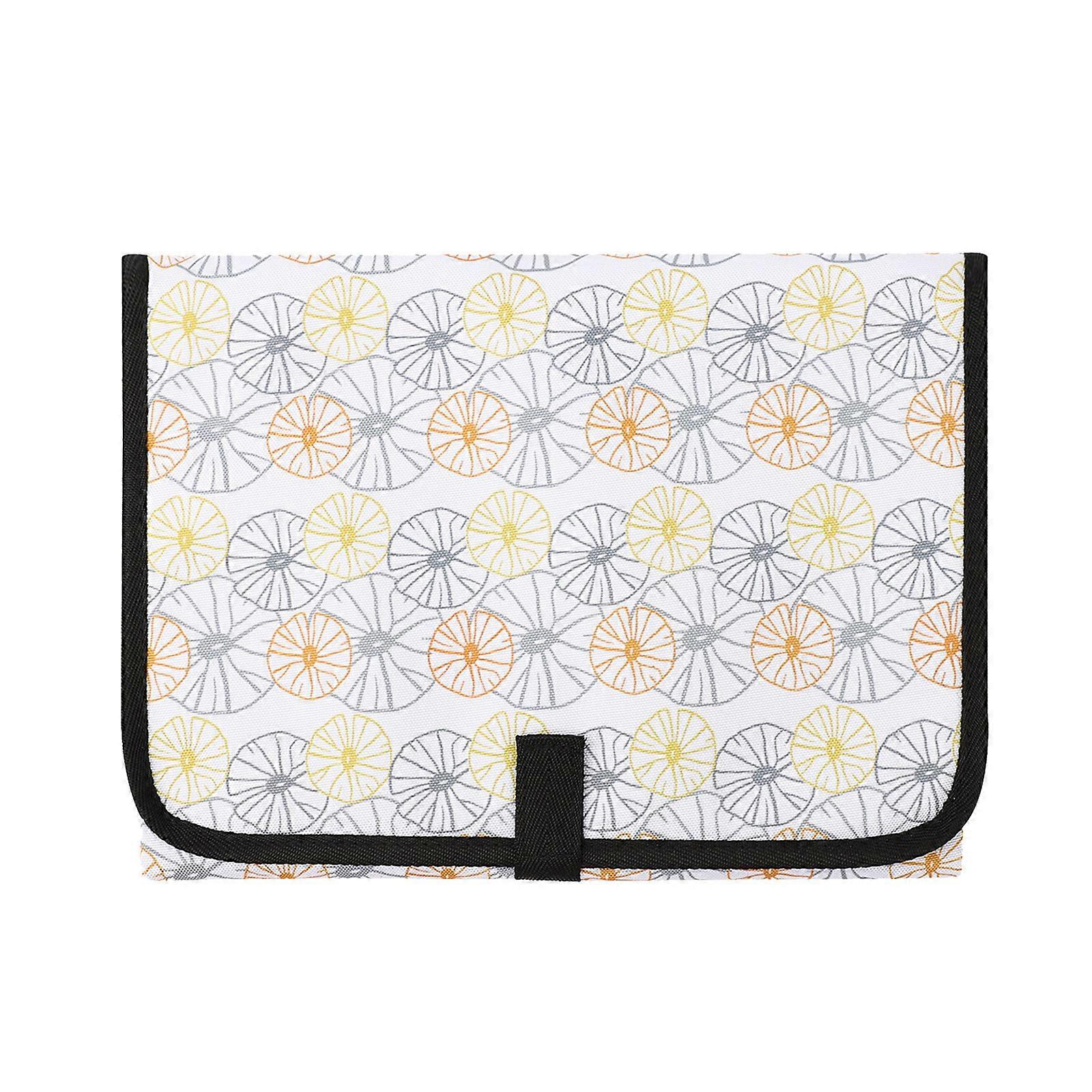 Lightweight Foldable Diaper Changing Mat Waterproof Texture Enjoy Comfortable Use for Infants Home Outdoor Use  white