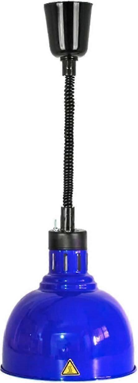 Buffet Food Warmer Hanging Heat Lamp with Adjustable Telescopic Arm for Catering (Blue)