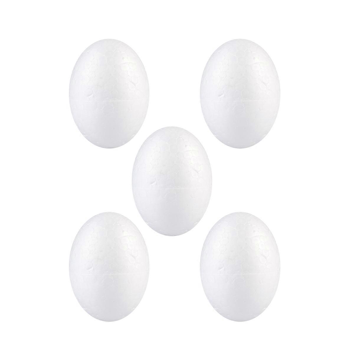 White Durafoam Eggs for Easter Egg Decorating 50Pcs Multi-Function Pack