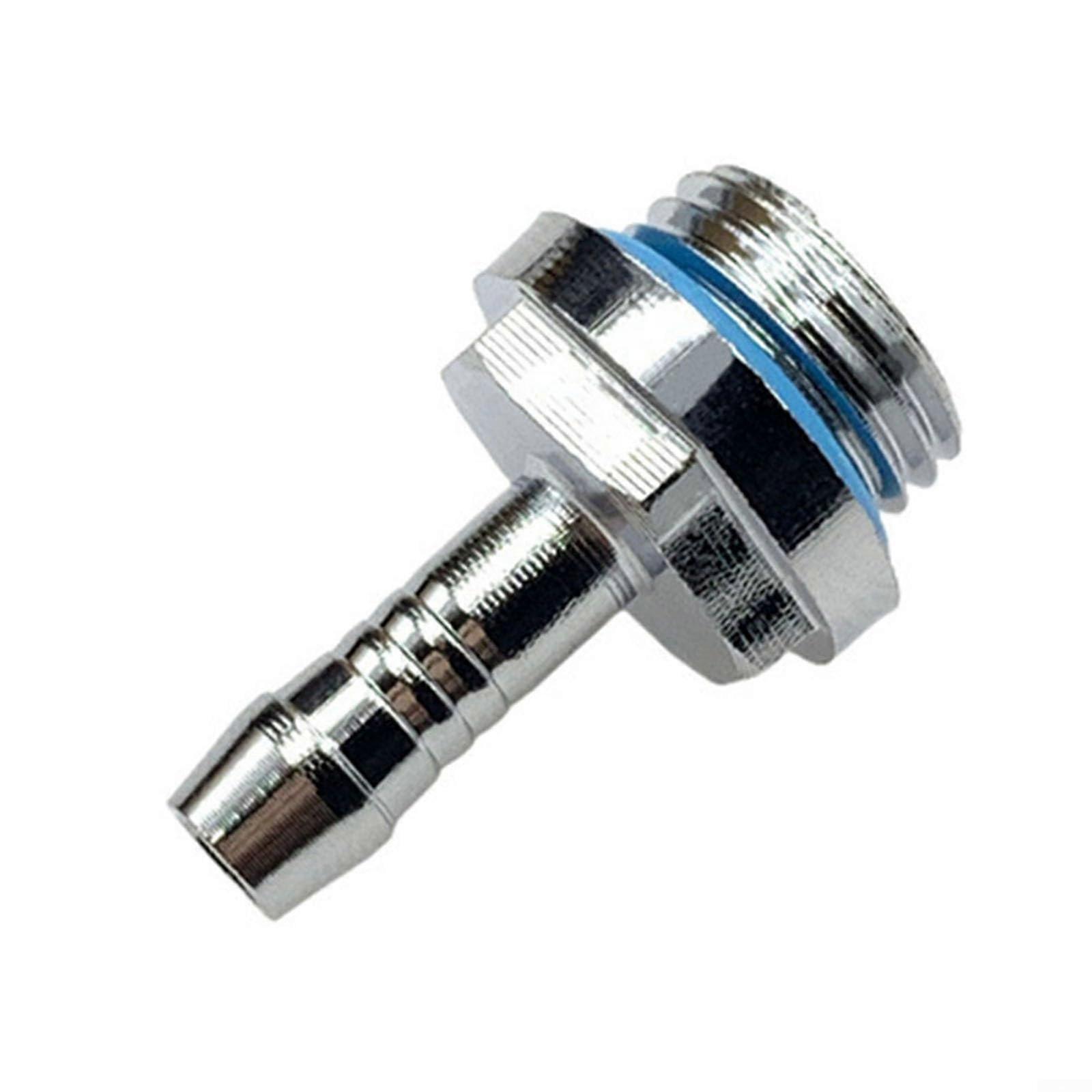 G1/4 Brass Barb Fitting Connector Chrome Plated for PC Water Cooling System 9mm OD