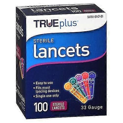 Sterile Lancets 33 Gauge, Count of 100 (Pack of 1)