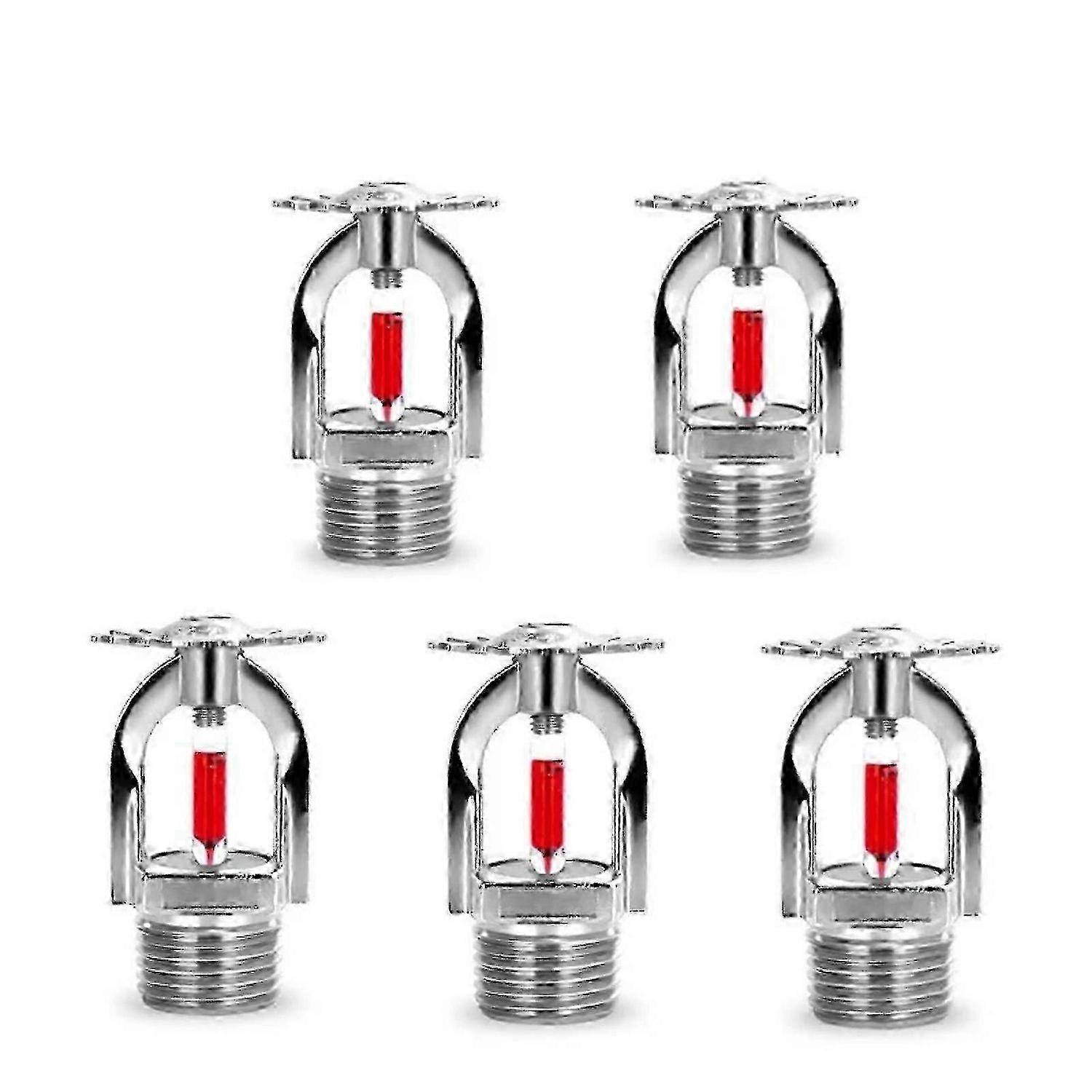 Fire Sprinkler Head 5Pack 68/155 Automatic Temperature Trigger Glass Bulb for Fire Sprinkler System (DN15Pendent) SZRH A-DS