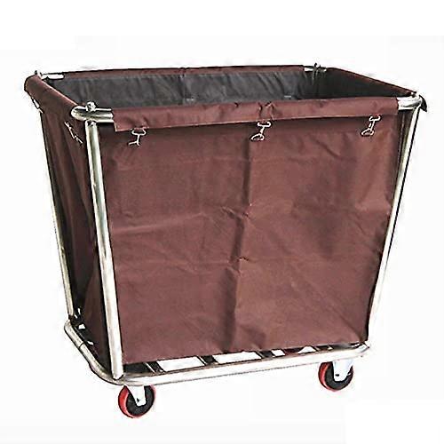 Laundry Trolley Utility Cart On Wheels Extra Large Hamper Cart Removable Canvas With Steel Frame