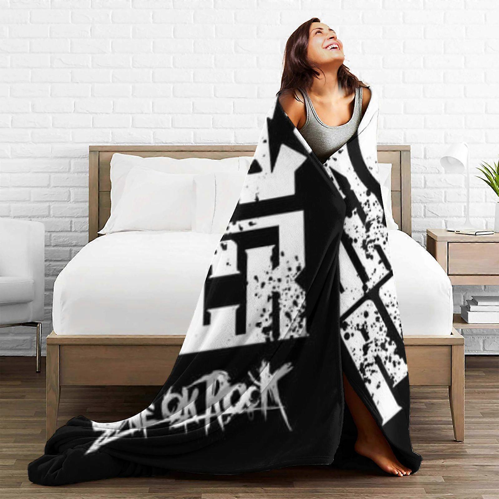 ONE OK ROCK Style Printed Flannel Blanket - Ultra-Soft Flannel Blanket Suitable for Beds And Sofas, Usable in All Season-OPAZV283