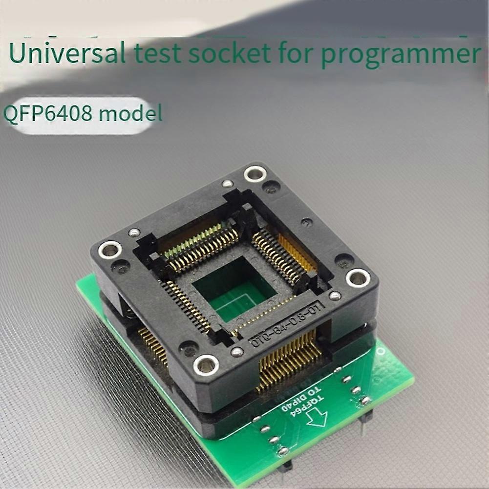 QFP64-08 Test Socket ATEMGA64/128 Burning Socket T76/T56/T48 Programmer Universal