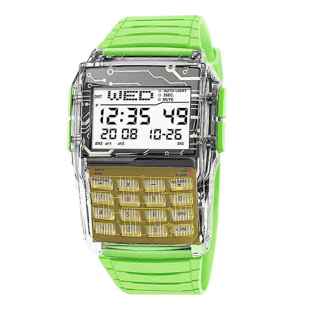 Multi-Function Calculator Electronic Watch That Can Record Phone Numbers Waterproof Comfortable Wear-Resistant Luminous