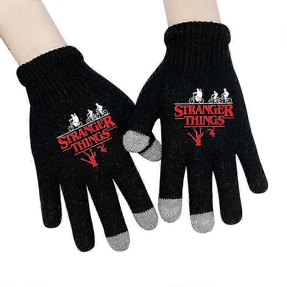 Stranger Things Touch Screen Winter Warm Magic Gloves Women Men