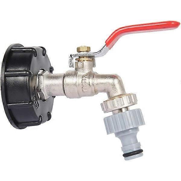 IBC Tank Adapter S60X6 Replacement Valve Coupling 1/2\" Hose - -