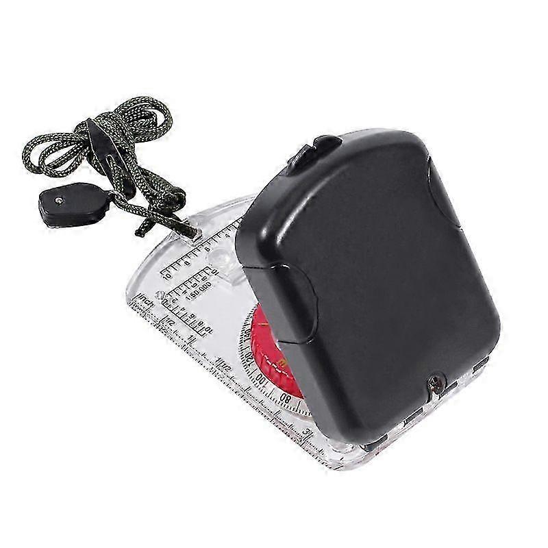 Orienteering Map Compass -sighting Mirror Compass with Adjustable Declination,clinometer and Led Lig -HK1106