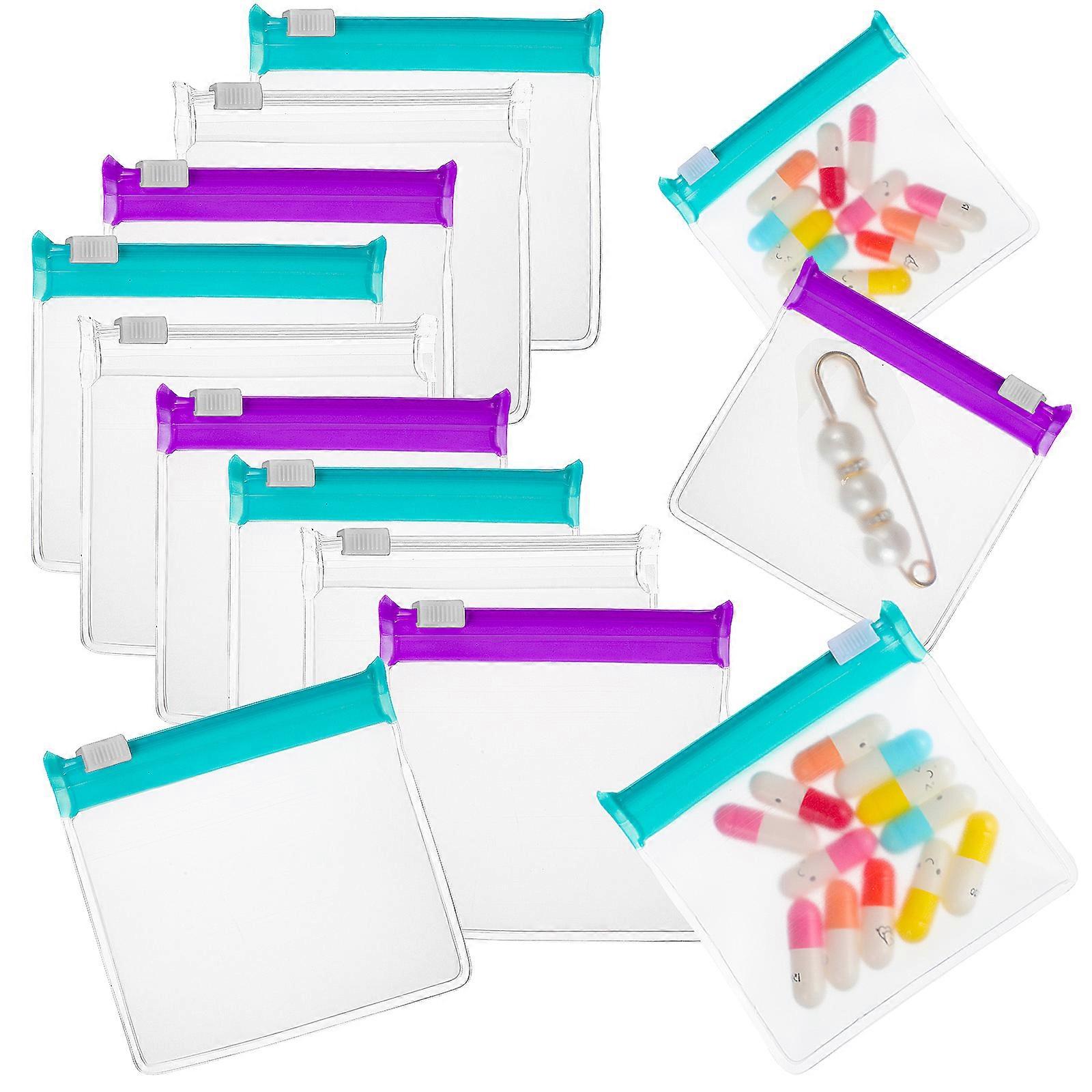 150 Pcs Small Pill Pouches Assorted Color Medication Bags Compact For Travel Secure Closure
