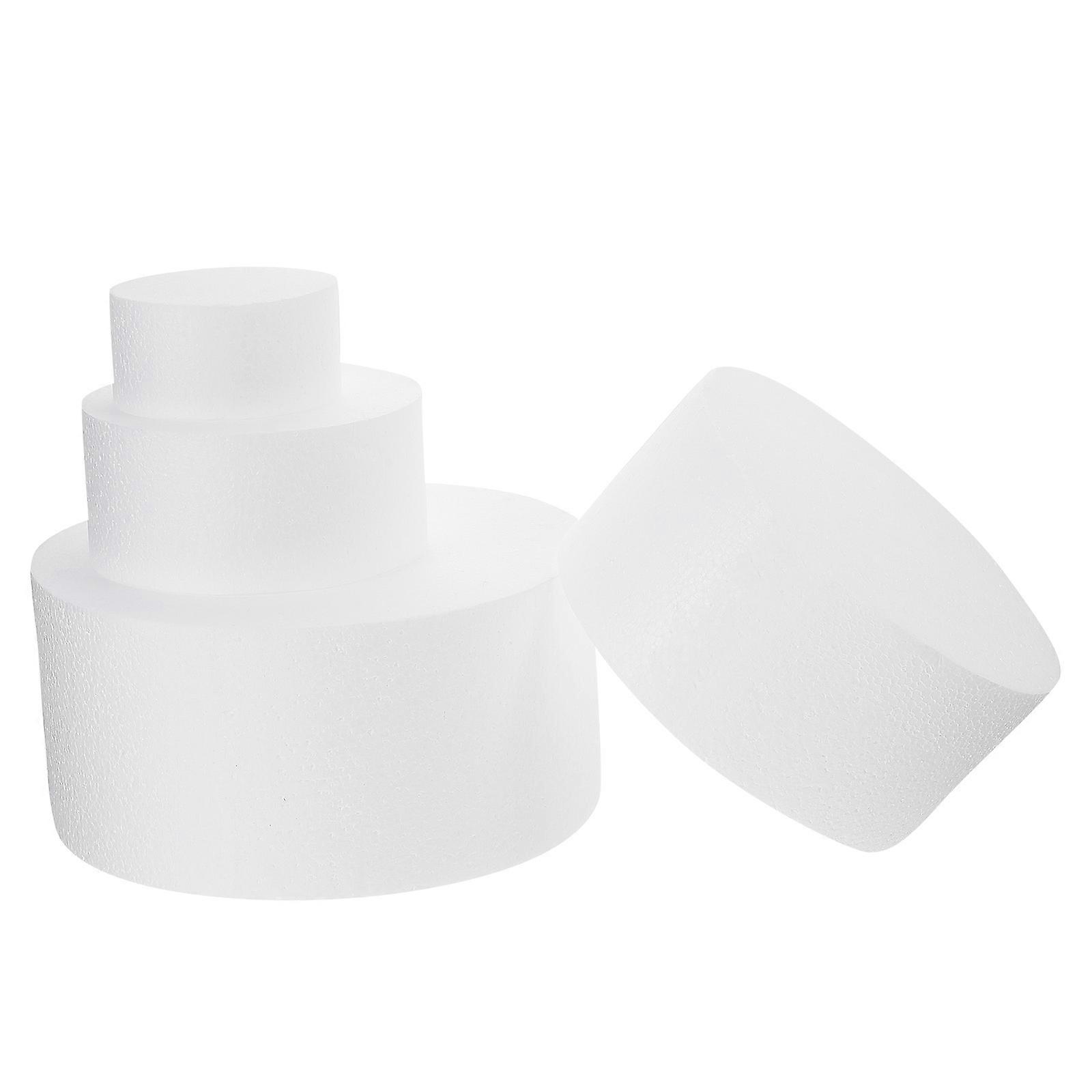 DIY Foam Cake Mold for Cake Decorating Practice 8Pcs White Set