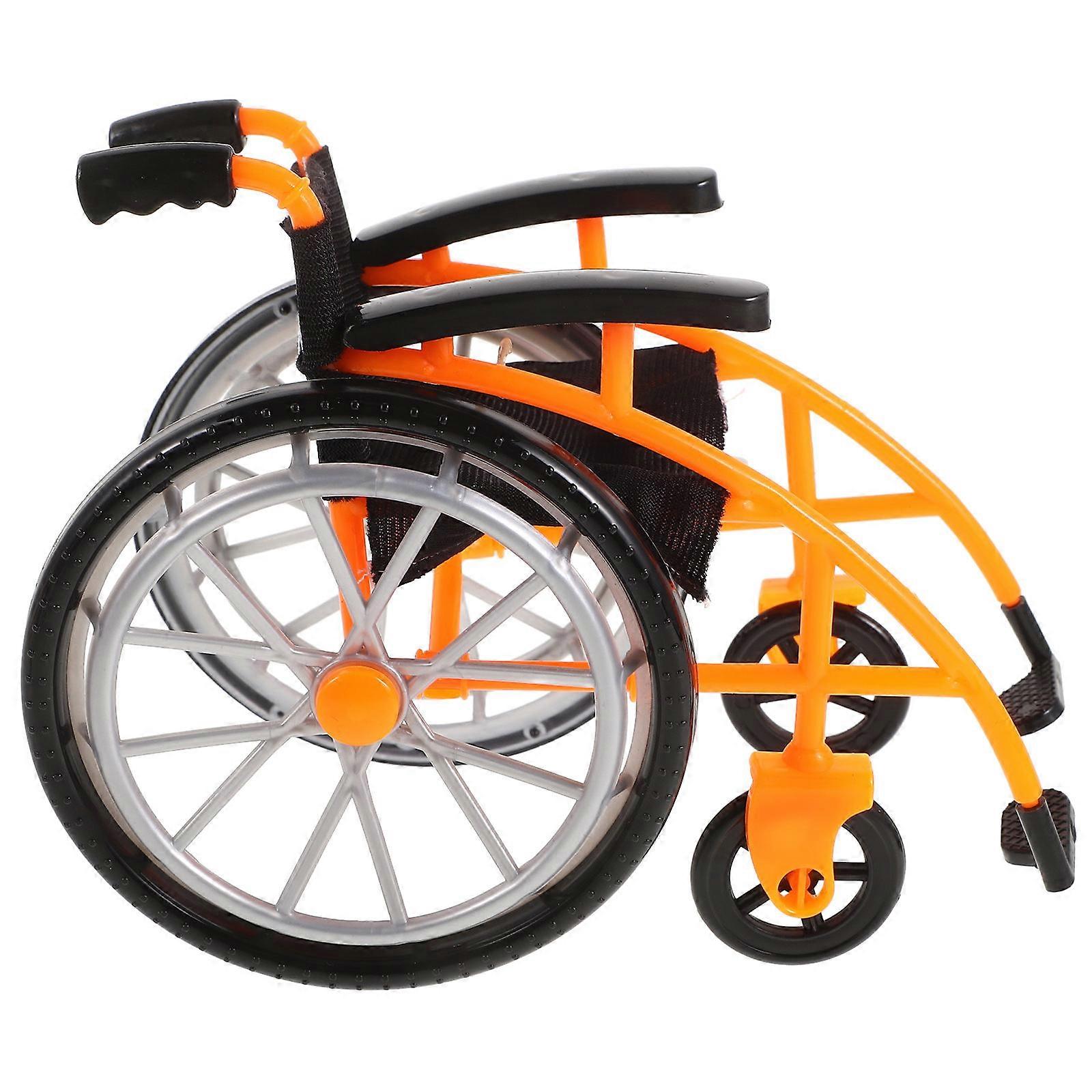 Toy Wheelchair Mini Foldable Model for Pretend Play