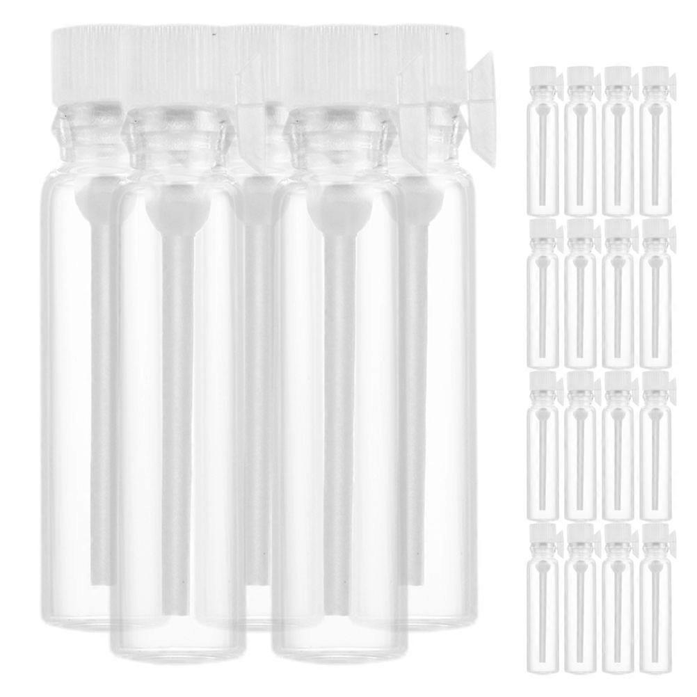 Glass Perfume Bottles Transparent for Storage 50Pcs 2Ml Small Sample Vials