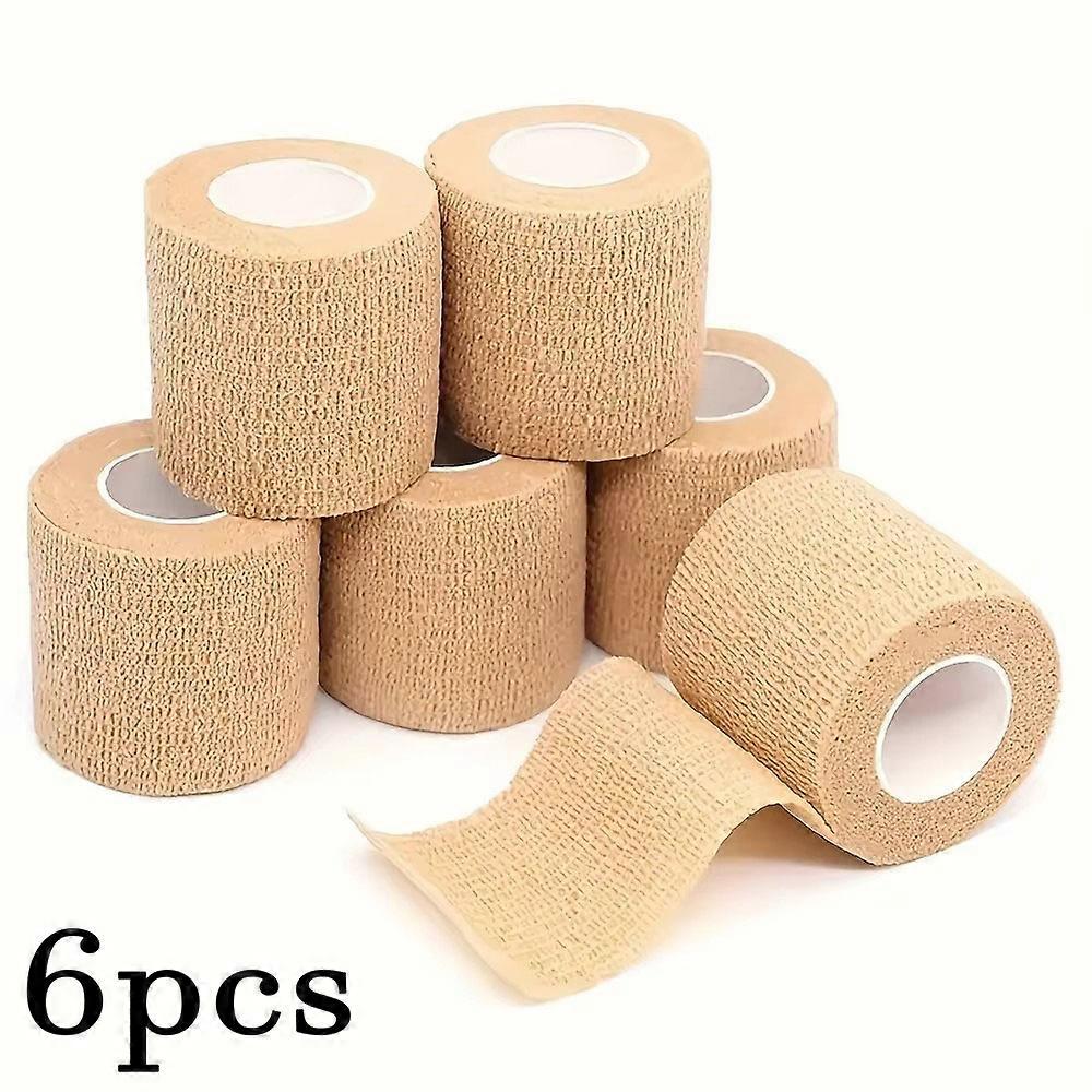 Bandă autoadezivă nețesută, elastică, autoadezivă, tip bandaj coeziv autoadeziv - Bandaj elastic atletic de culoarea pielii