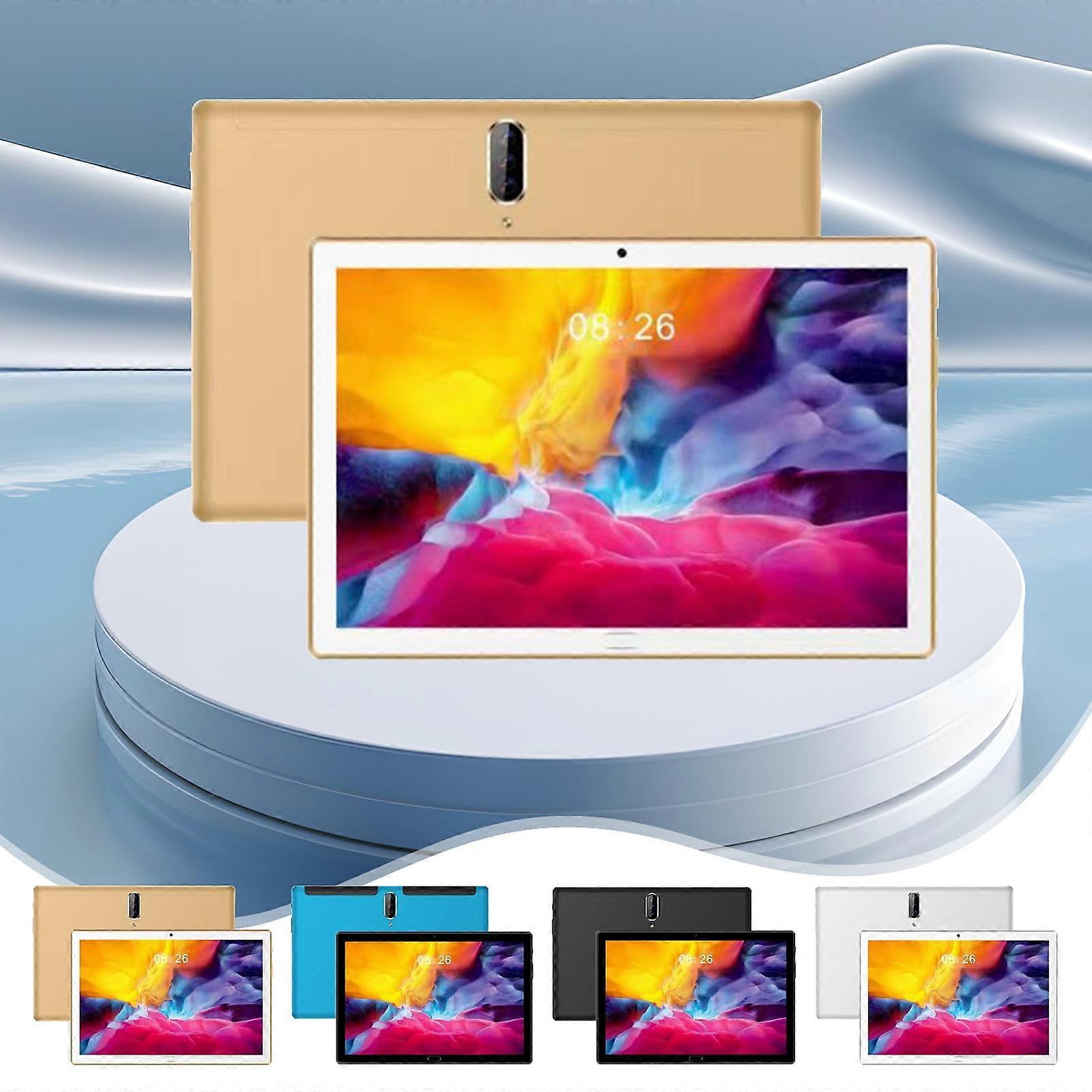 Jacenvly 10.1" Tablet, Android Quad-Core 2+16GB, Dual Camera, Dual SIM, Compatible with Fathers Day Gifts, Learning, Gaming, Business Use