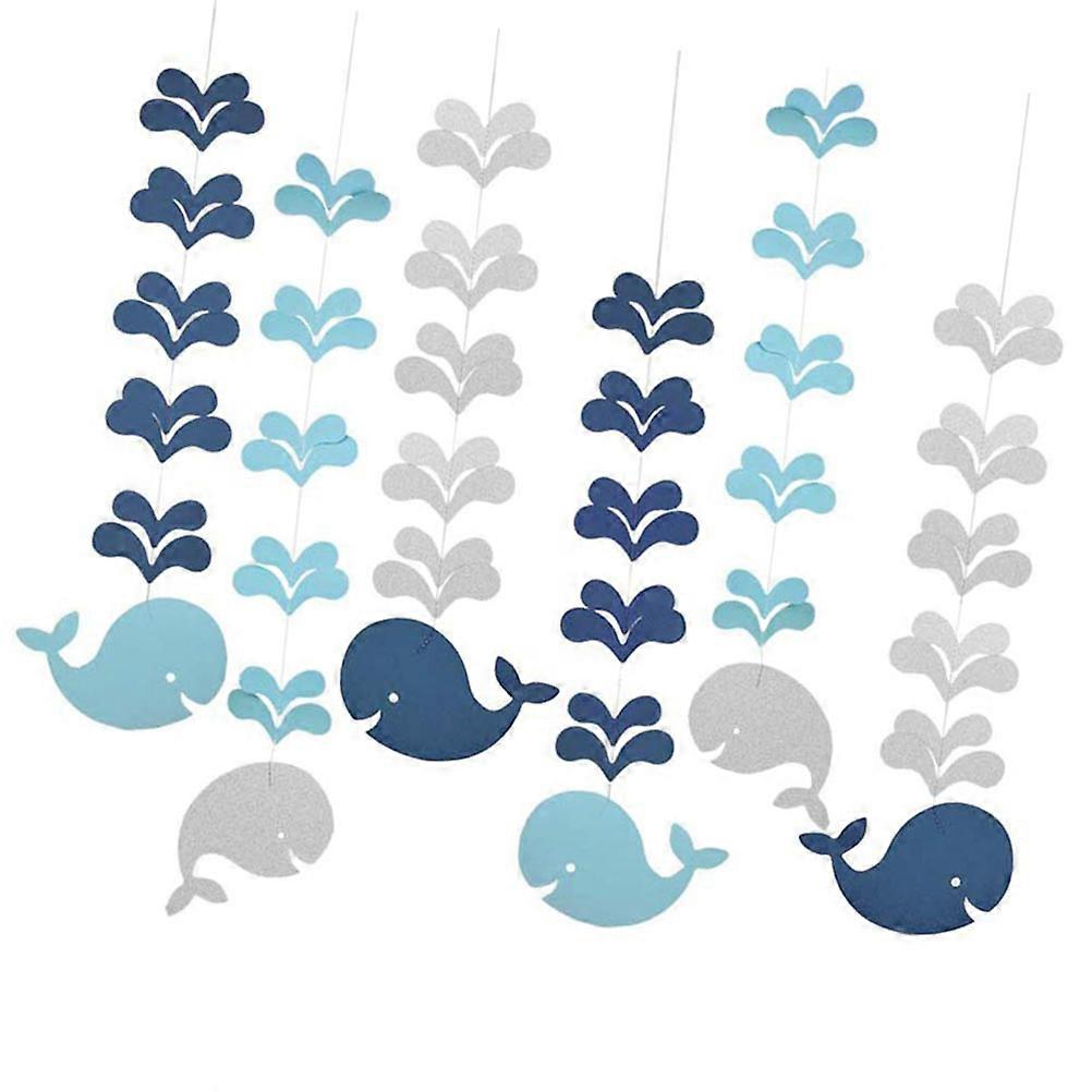 Ocean Style Kindergarten Ceiling Decorations for Classroom 6Pcs Hanging