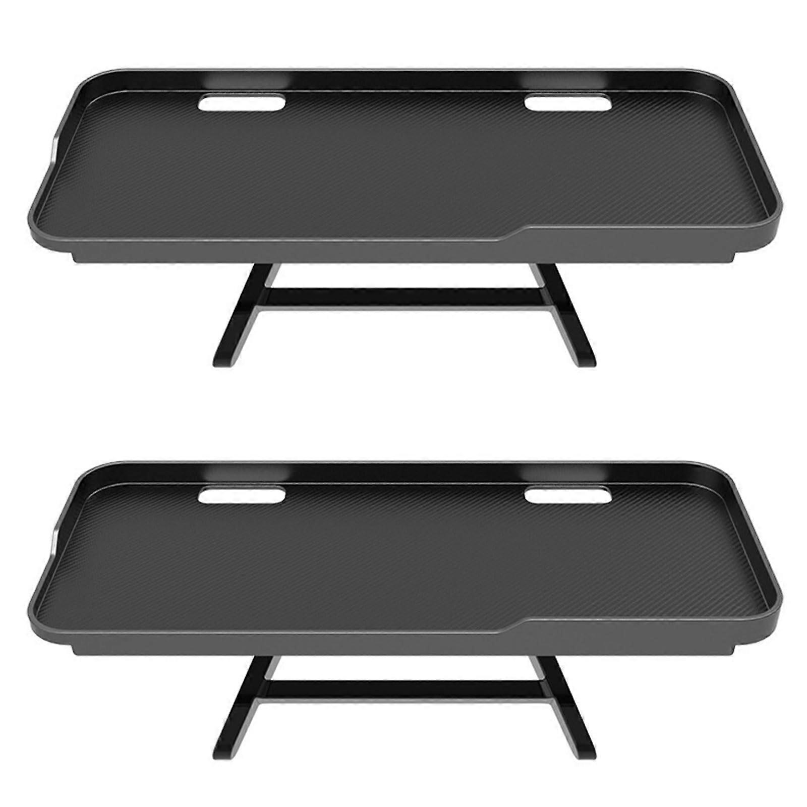 TV  Shelf 2Pack Black  Mount Bracket, Adjustable 12Inch Platform For Monitor/Speakers/Router/Game Console