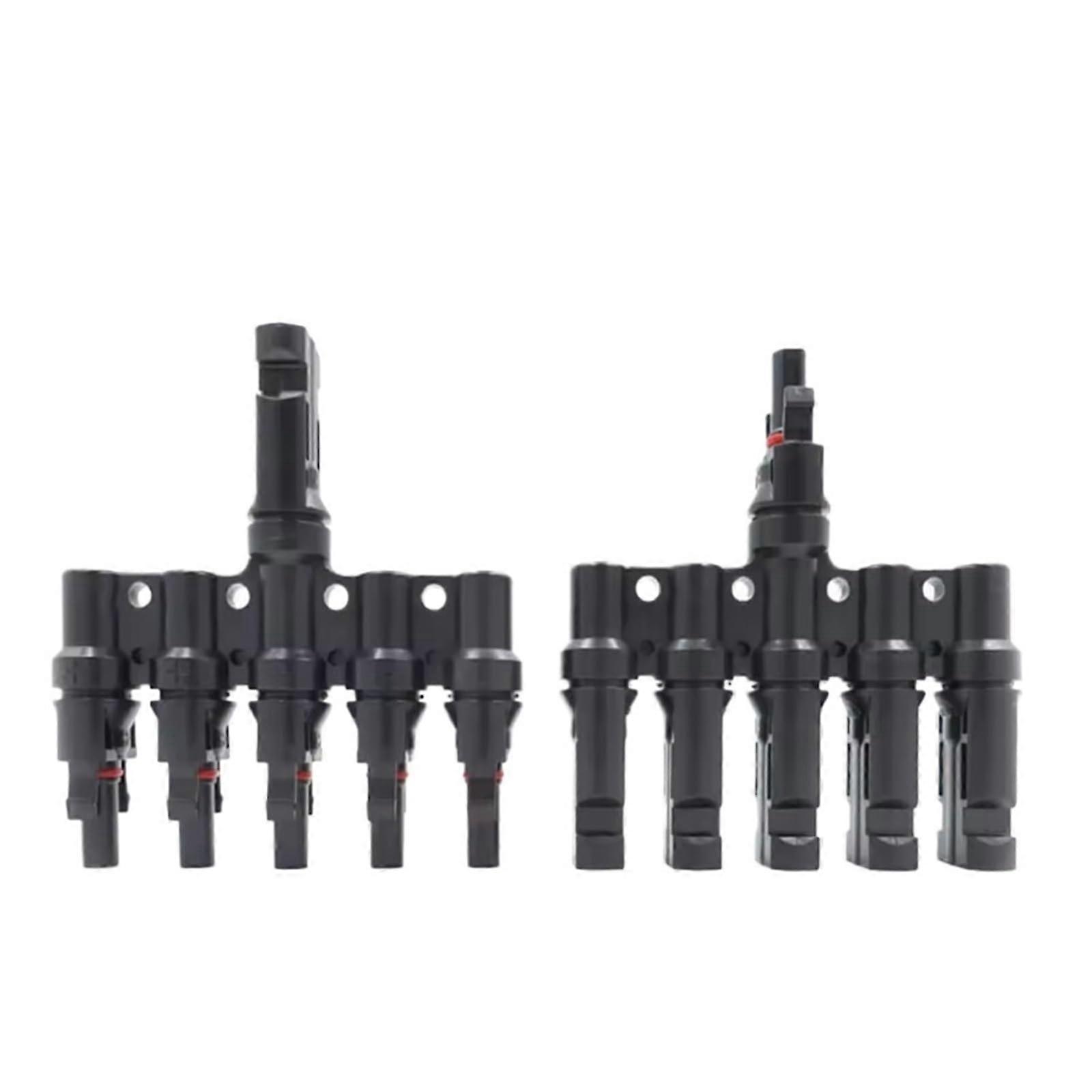 1 to 2/3/4/5/6T Solar MC Connectors For Photovoltaic PV Panel Parallel Splitter Coupler IP67 1000V 1 Pair