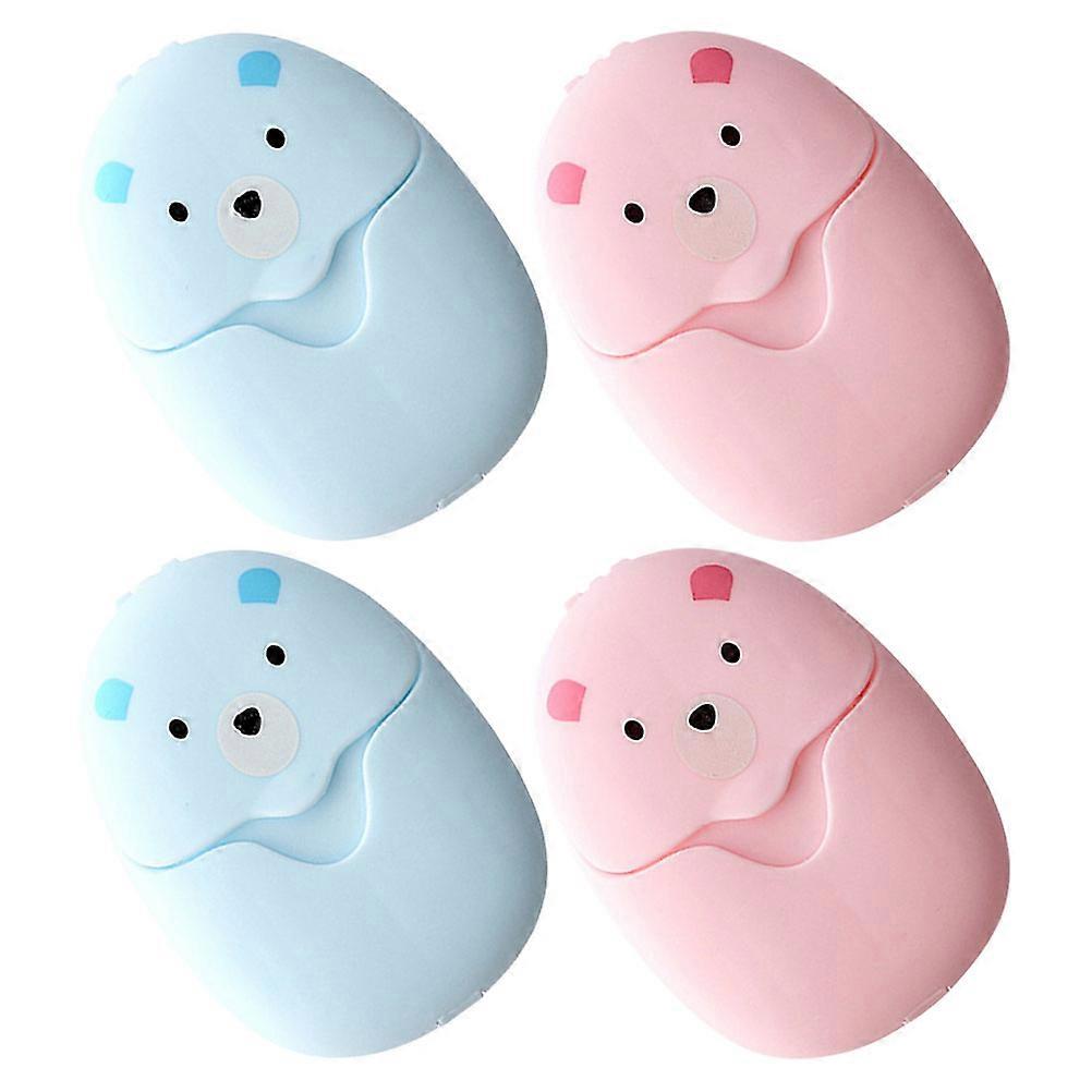 Hand Soap Paper Sheets Cleaning for 12 Boxes Mini Travel Portable