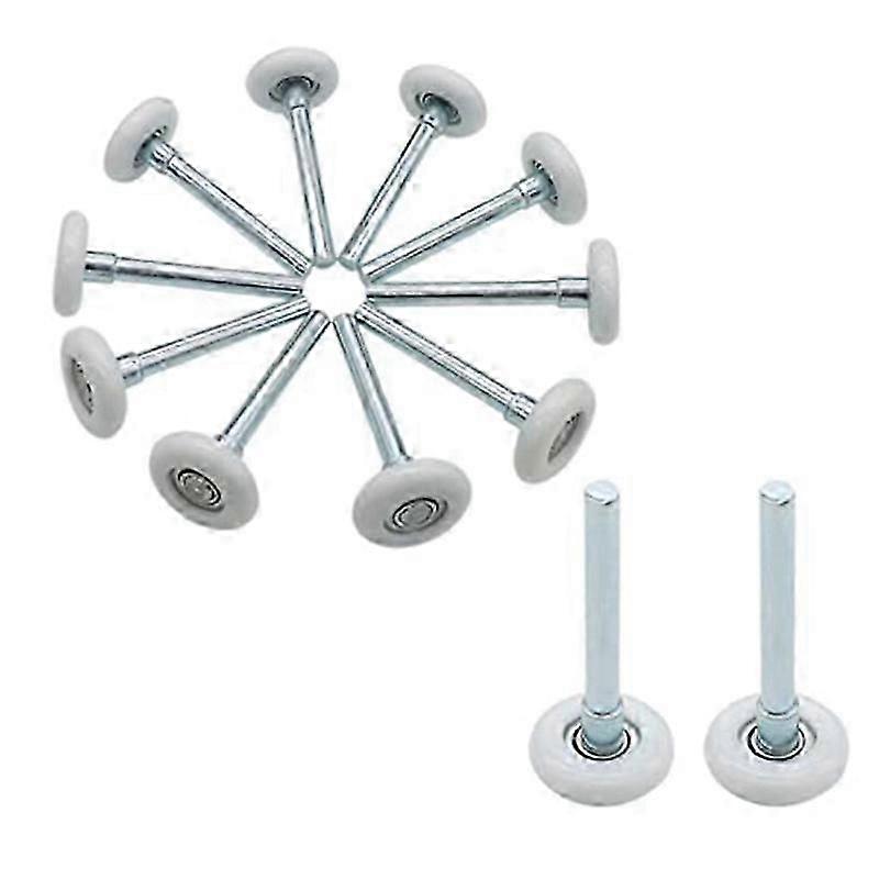 12 Pcs 1.8Inch Nylon Garage Door Roller 4Inch Stem
