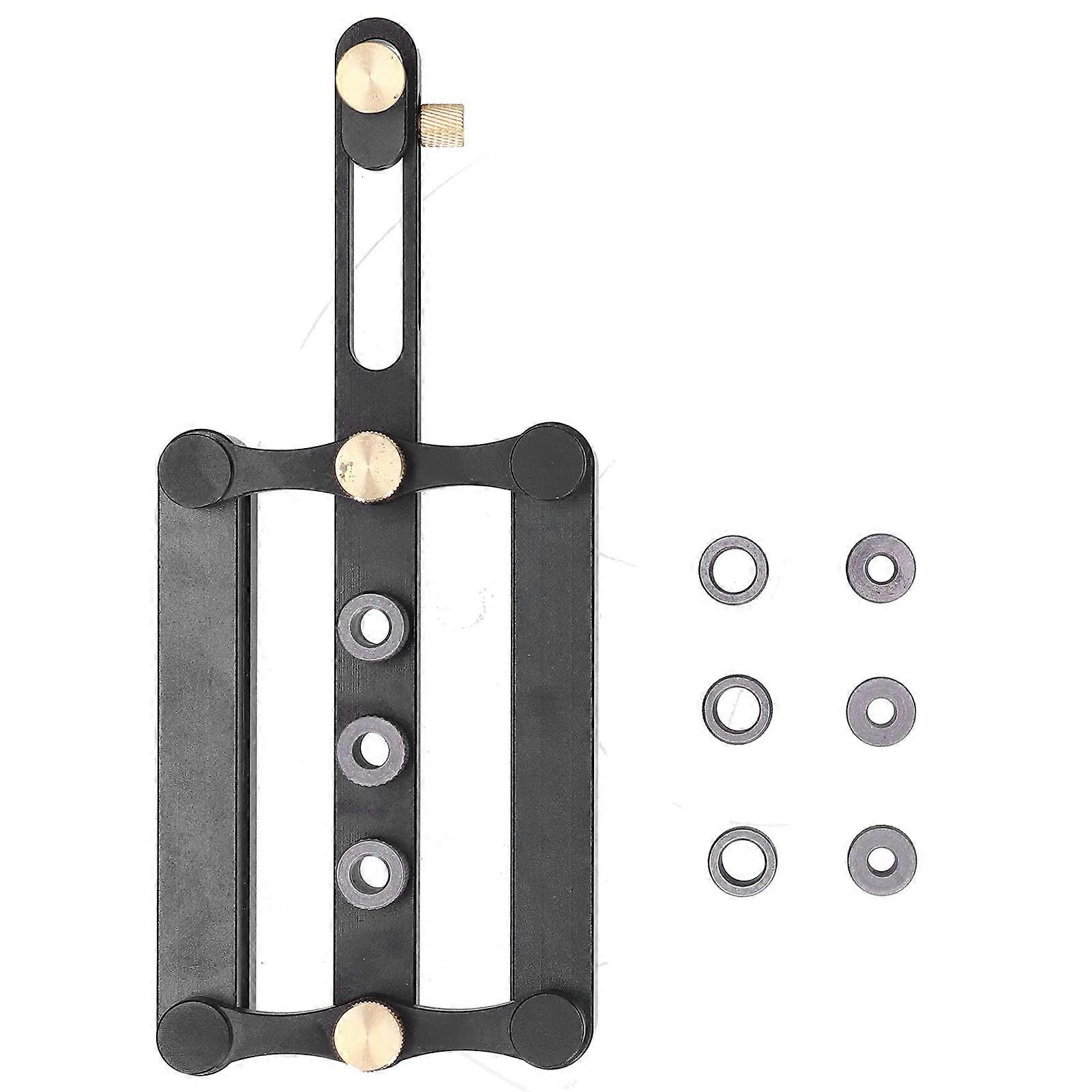 Self Centering Doweling Jig Adjustable Aluminum Alloy Drill Guide for Precise Woodworking