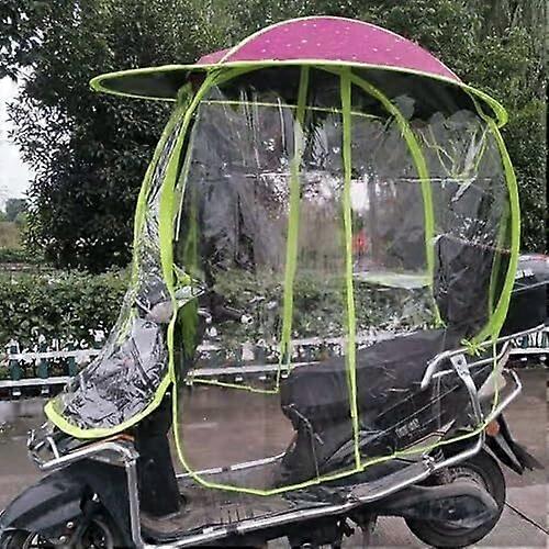 Universal Waterproof Mobility Scooter Canopy with Full Sun Protection and Foldable Enclosed Design
