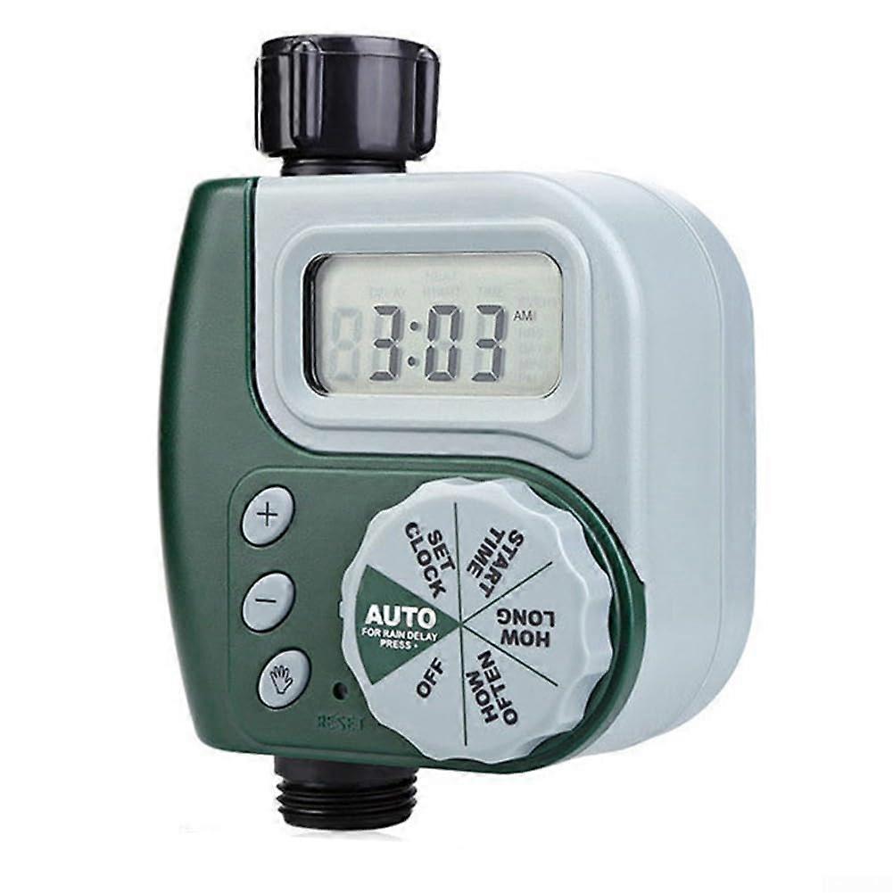 Garden Watering Timer with Automatic Irrigation Controller, Programmable Weatherproof System for Plants