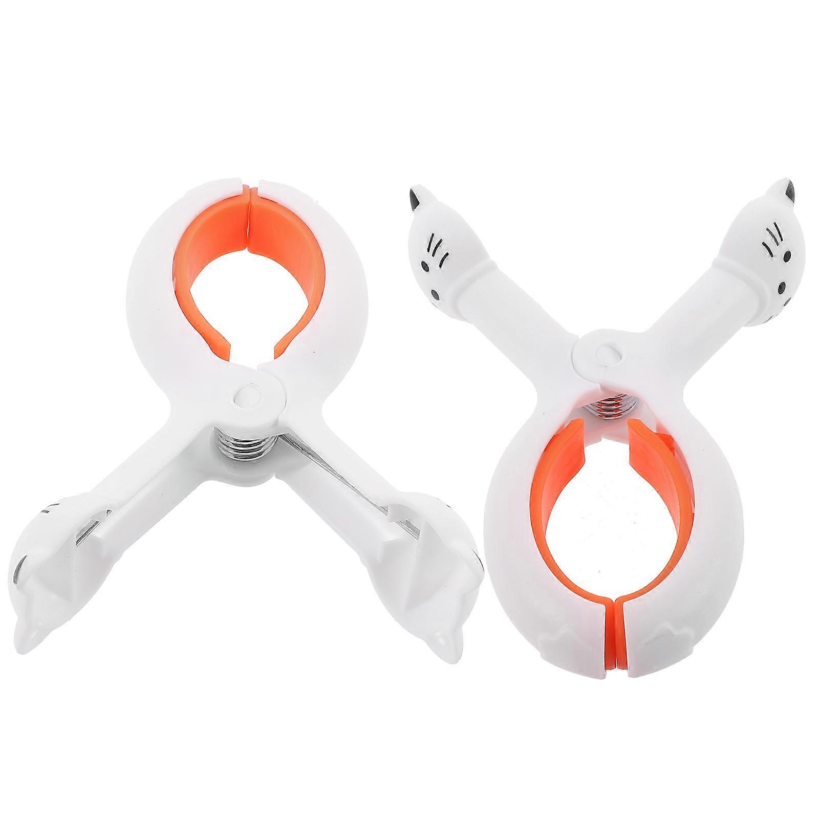 Windproof Quilt Clothes Clips Plastic Clip 2Pcs for Beach Towels Use