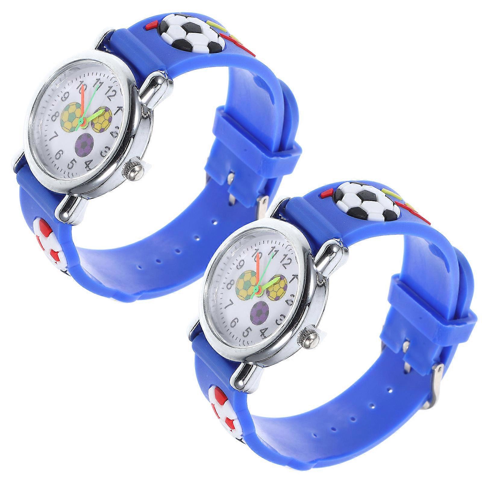 3D Three-Dimensional Watches Kid Watch with Cartoon Design 2Pcs